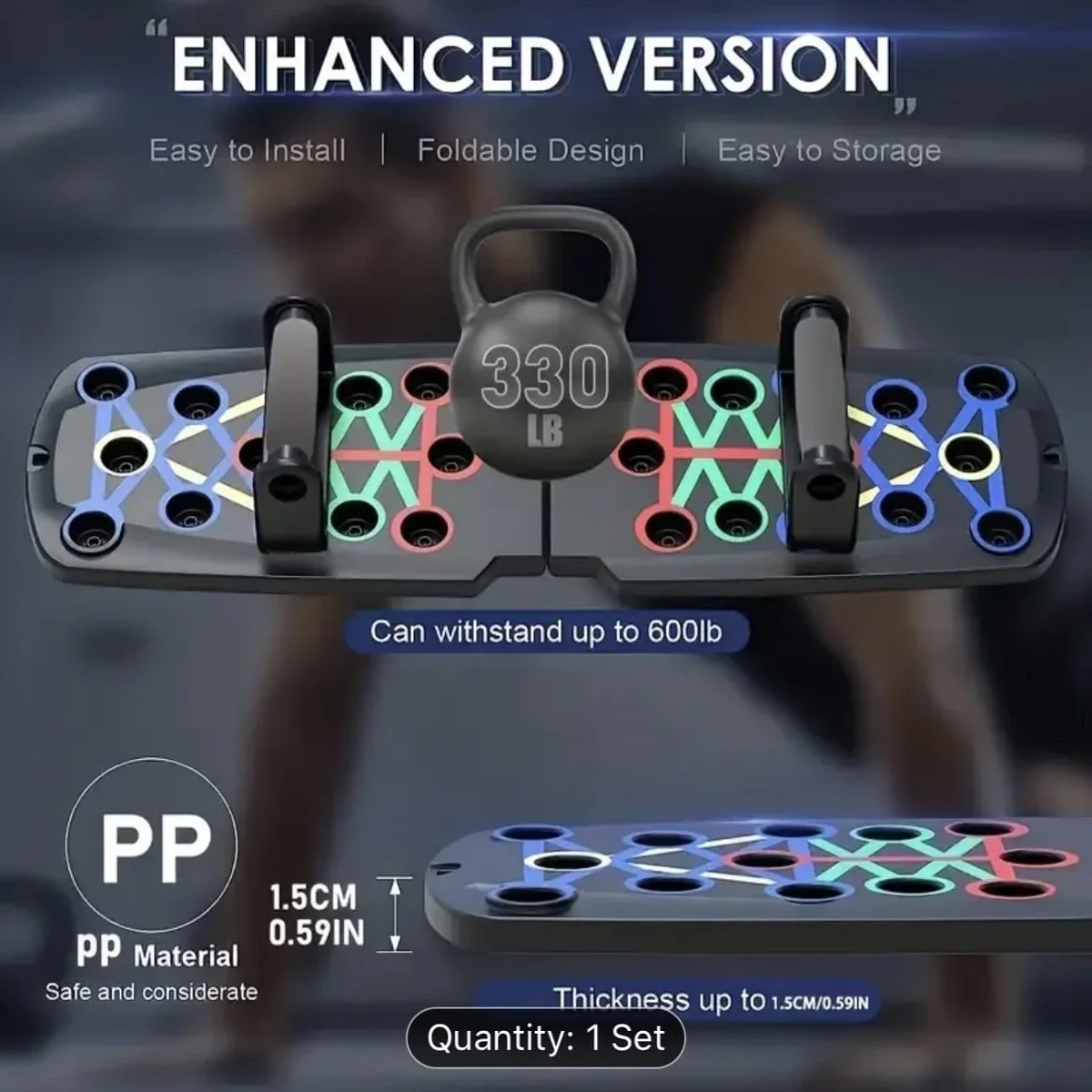 Solid Push Up Board Home Workout Equipment Multi-Functional Pushup Stands System Fitness Floor Chest Muscle Exercise