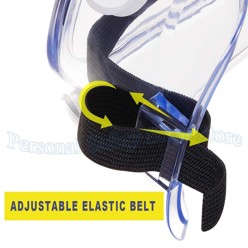 نظارات أمان مضادة للضباب تناسب النظارات المقاومة للخدش / المختبر / العلوم / العمل الكيميائي / ممرضة خفيفة الوزن قابلة للتعديل