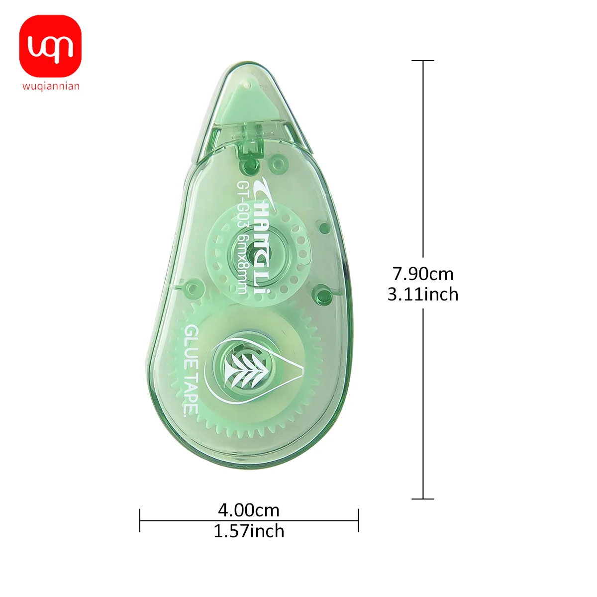 WQN-4PCS Прочная клейкая двусторонняя прозрачная лента — идеально подходит для поделок, скрапбукинга, журналов, фотоальбомов, школ и офисов