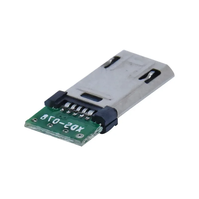 Prise Micro mâle avec plaque à souder PCB Double face, connecteur Usb 5P + connecteur USB type-c 4 broches, 5 pièces