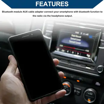 Adaptér do auta Bluetooth AUX s mikrofonem a handsfree pro Toyota RAV4, bezdrátový hudební disk Bluetooth, podpora ovládání na volantu 10 nejlepší prodej adaptér pro ovládání na volantu Toyota - №2