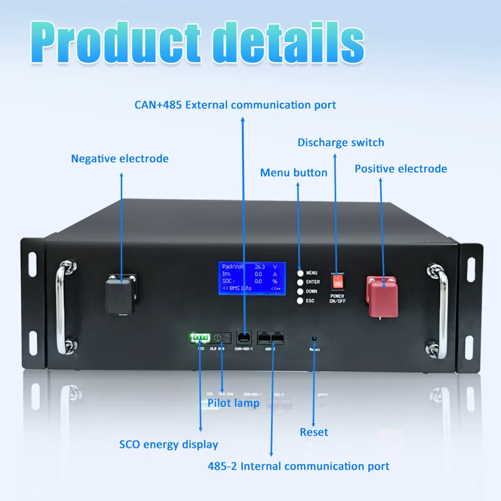 48V 200Ah LiFePO4 Battery 10Kw Akku 100A 200A BMS 51.2V 300Ah 100Ah 120Ah 150Ah Lithium battery CAN RS485 EU PL STOCK