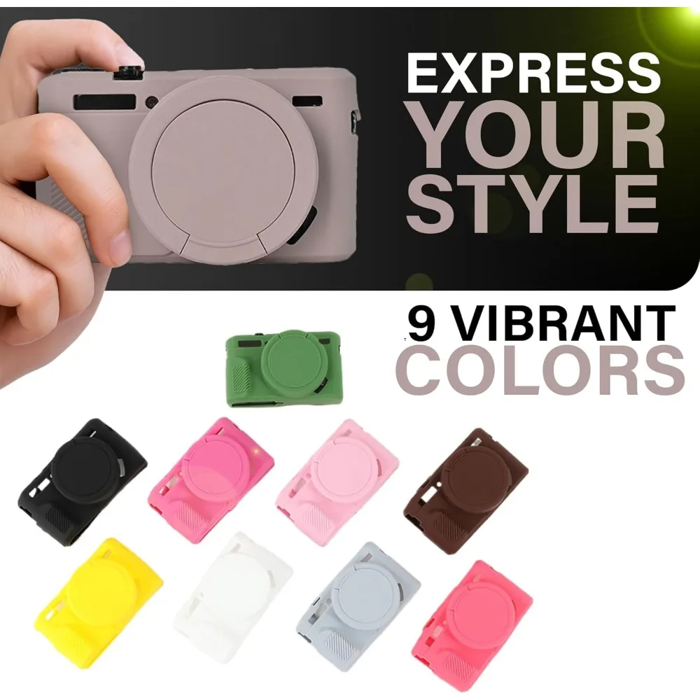 Protective cover For Canon Powershot G7X Mark II G7X2 Case Soft  with Anti-Slip Grip and Lens Protection Scratch Resistant