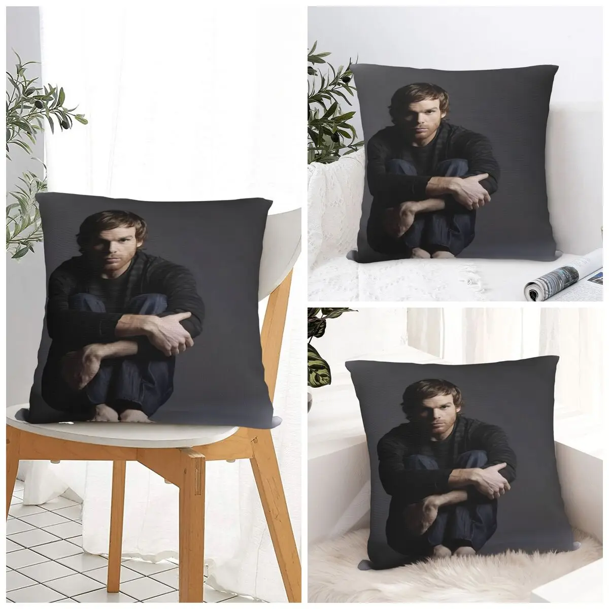 Dexter Morgan Pillow Case Cushion Cover Soft Graphic Pillow Cover Funny Pillowcases For Chair Sofa Home Decoration