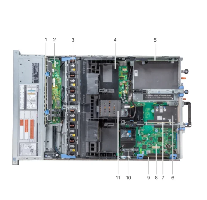 Dell-PowerEdge Chassis Rack, Servidor de rede, R940, 4U, 24 Bay