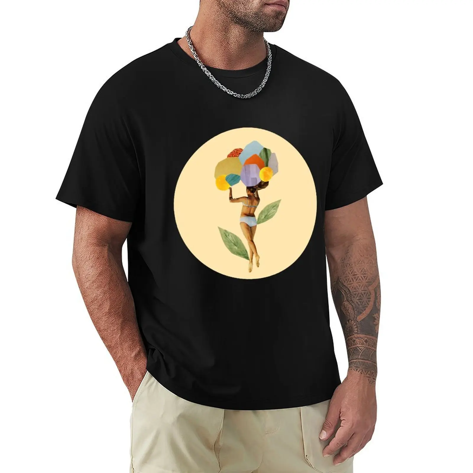 i walk out in the flowers and feel better T-Shirt Daily Work Short Sleeve Top