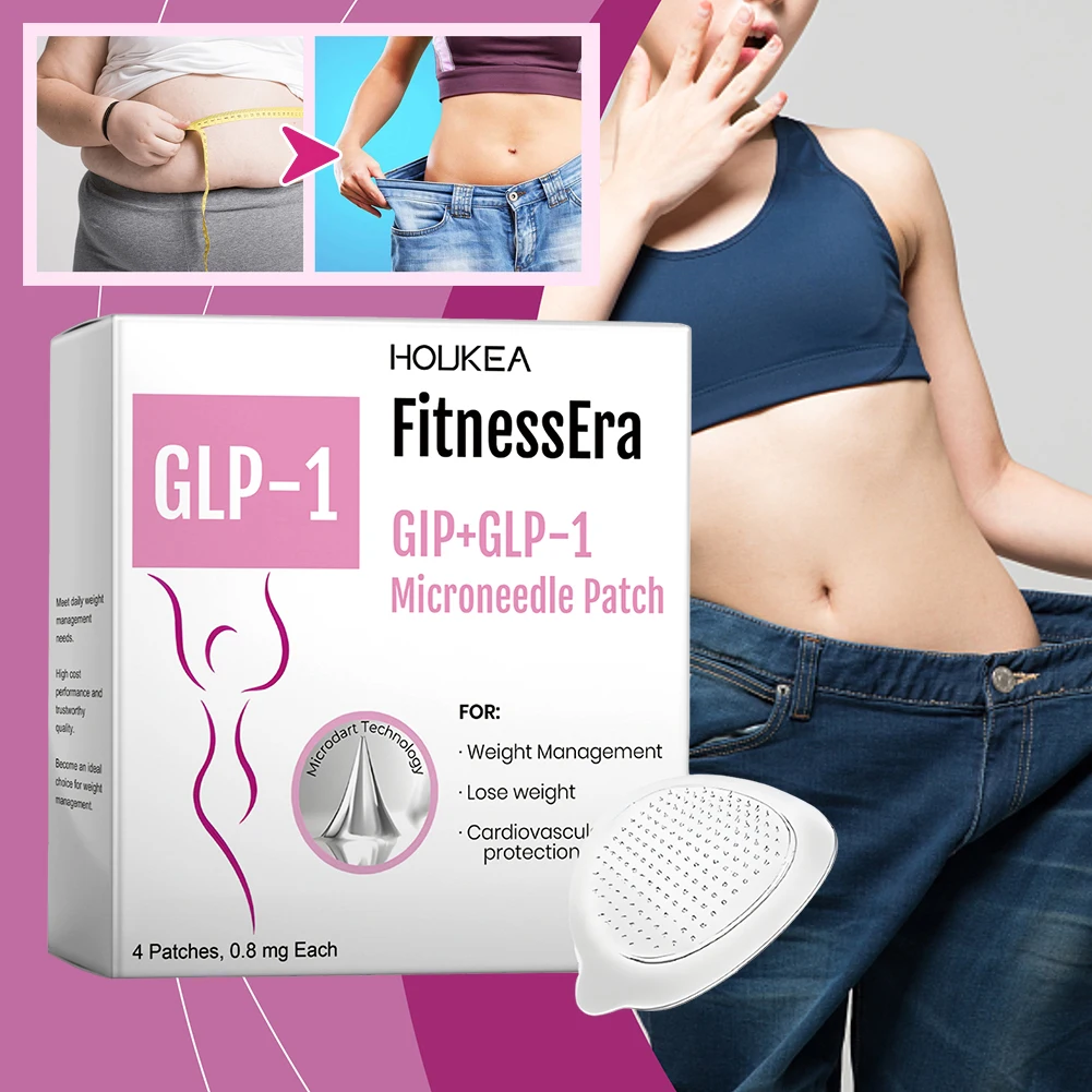 

4pcs/Box SMGT-GLP-1 Nanos Patch,Ultra-Thin Painless For Fats Burning,Long Lasting Micro Needle Plasters For Men Women