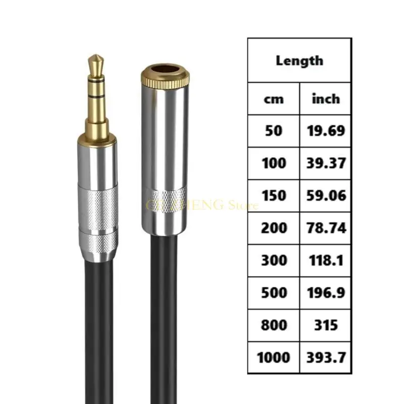 E56B 3.5mm 남성에서 여성 연장 와이어 보조 어댑터 자동차 컴퓨터 컴퓨터 휴대폰 보조 와이어 익스텐더 라인 50cm-10m