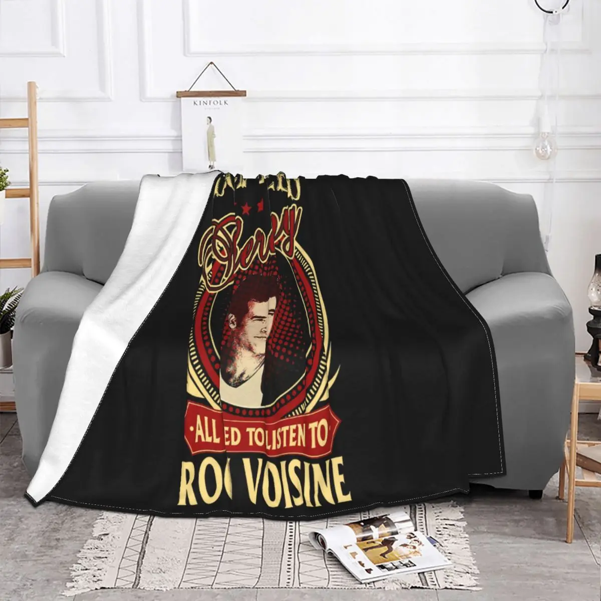 I Dont Need Therapy All I Need To Listen To Roch Voisine Wa Punk Child Music Man Unique Geek Design Throw Blanket