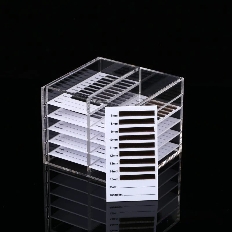 

Acrylic Pallet Lash Holder Eyelashes Storage Box Container 5/10 Layer Acrylic Pallet Grafting Lashes Plastic Display Makeup Tool