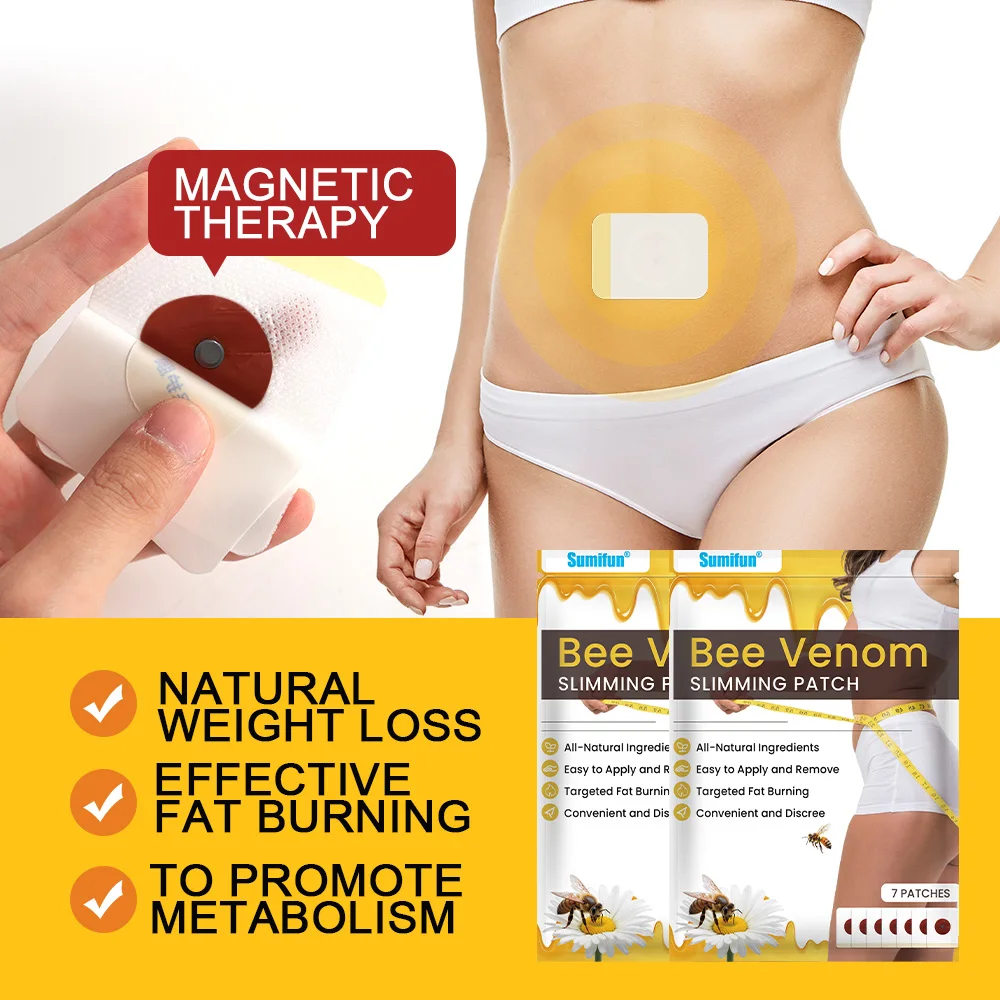 7/14/21/35/70Pcs Sumifun Bee Venom Slimming Patch Lose Weight Fat Burning Sticker Belly Thigh Arm Leg Cellulite Removal Plaster