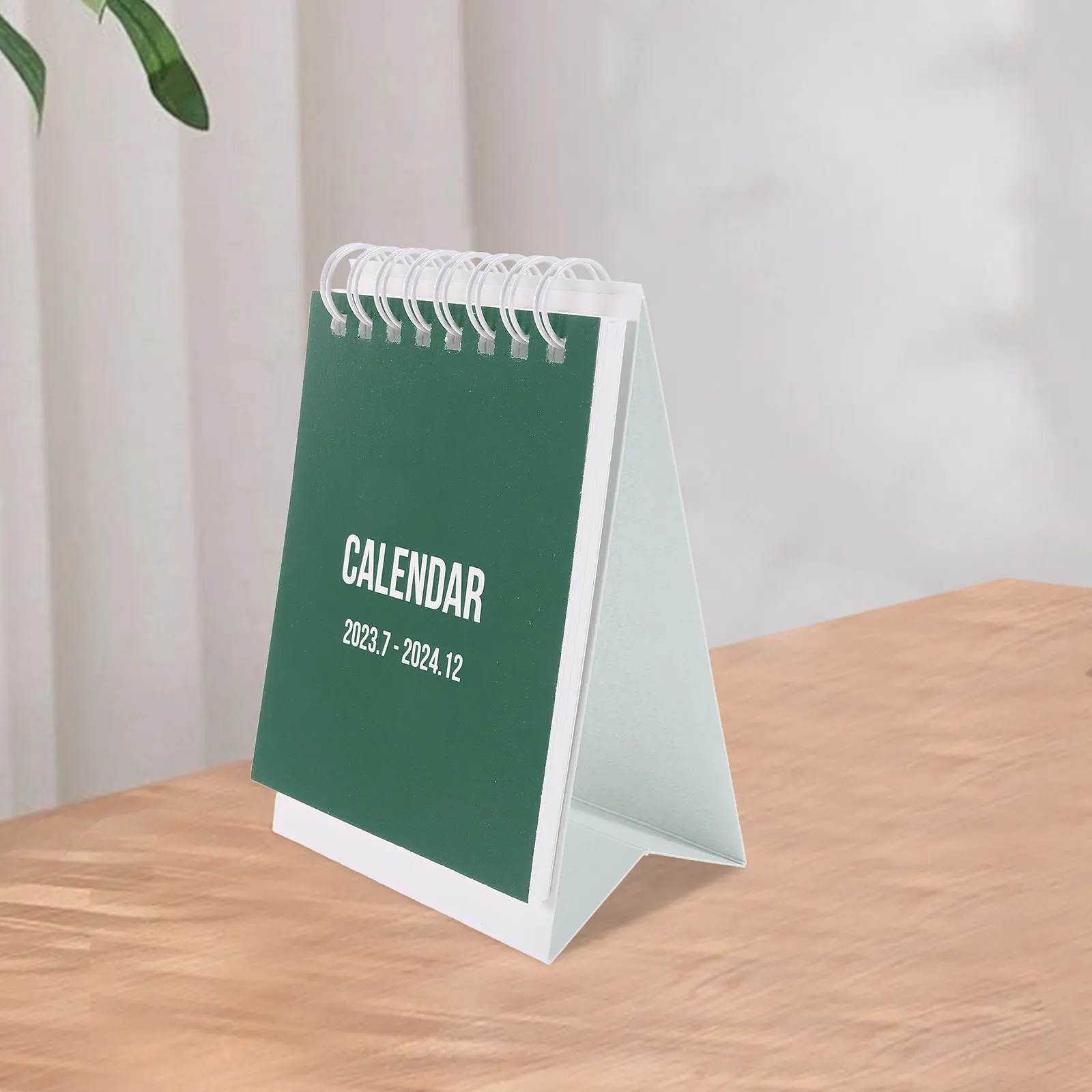 Mini Table Calendar Stable Standing Desk Small Planner Calendar Foldable Paper Daily Office Decor Memo Writing Space