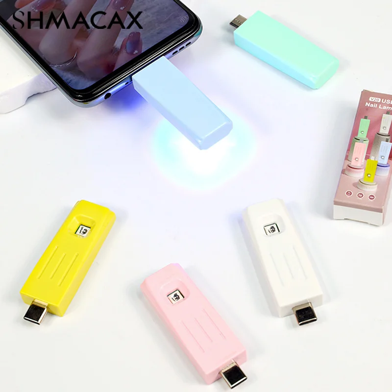 Mini Lampe à Ongles UV LED pour le Durcissement du Verhéritage Gel, Rechargeable par USB, Machine de Manucure à vaccage Rapide, Outils d'Art