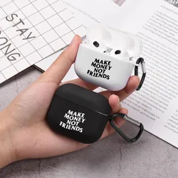 Make Money Rich Simple Airpod Case Cool Earphone Cover for AirPods 2 3 Pro 2nd Generation Case Best Gift for Biyfriend Women