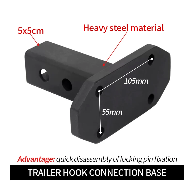 Large-Tonnage 4X4 Accessory Pintle Hook Combination Hitches Prado Trailer  and  Hitch  Parts & Accessories