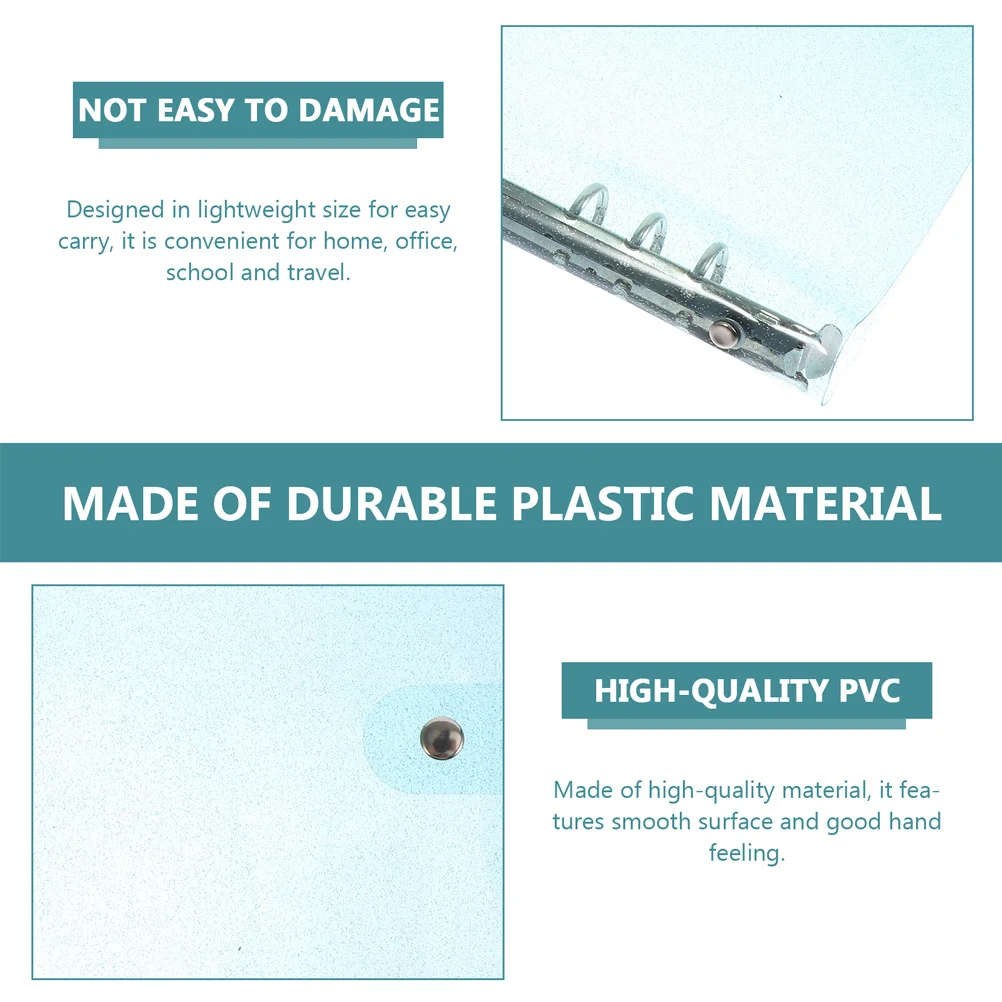 

2 шт. планировщик для скрапбукинга, обложка для блокнота, переплет с блестками, небесно-голубой портативный чехол для дневника