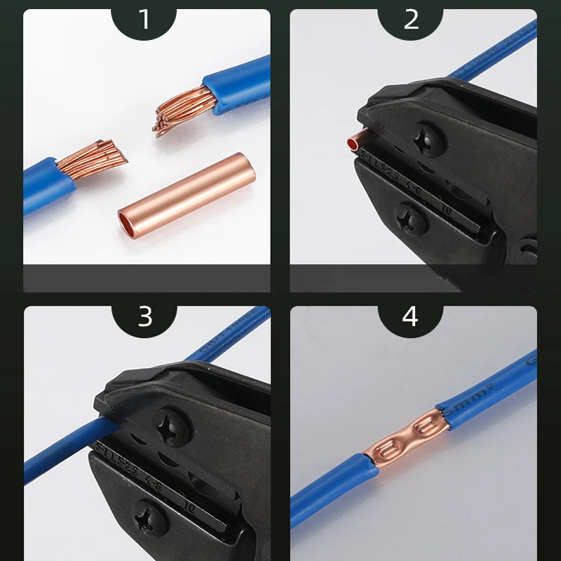 100PCS GT Copper Connecting Pipe Wire Joint Small Copper Tube Small Copper Tube Copper Connection Tube Wire Connector