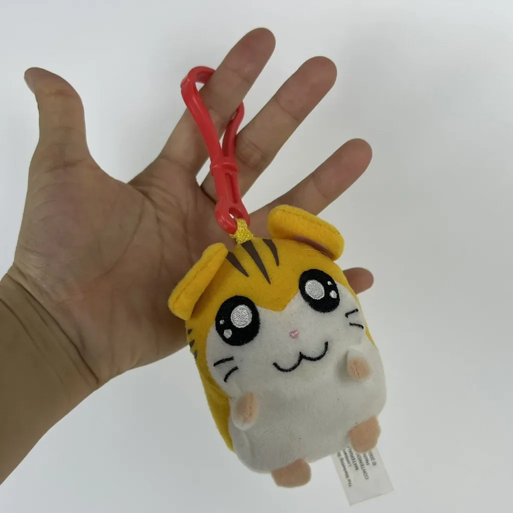 New Kawaii Cute Anime Trotting Hamtaro Sandy Mouse Mini Plush Keychain Small Pendant Kids Stuffed Toys For Children Gifts 8CM