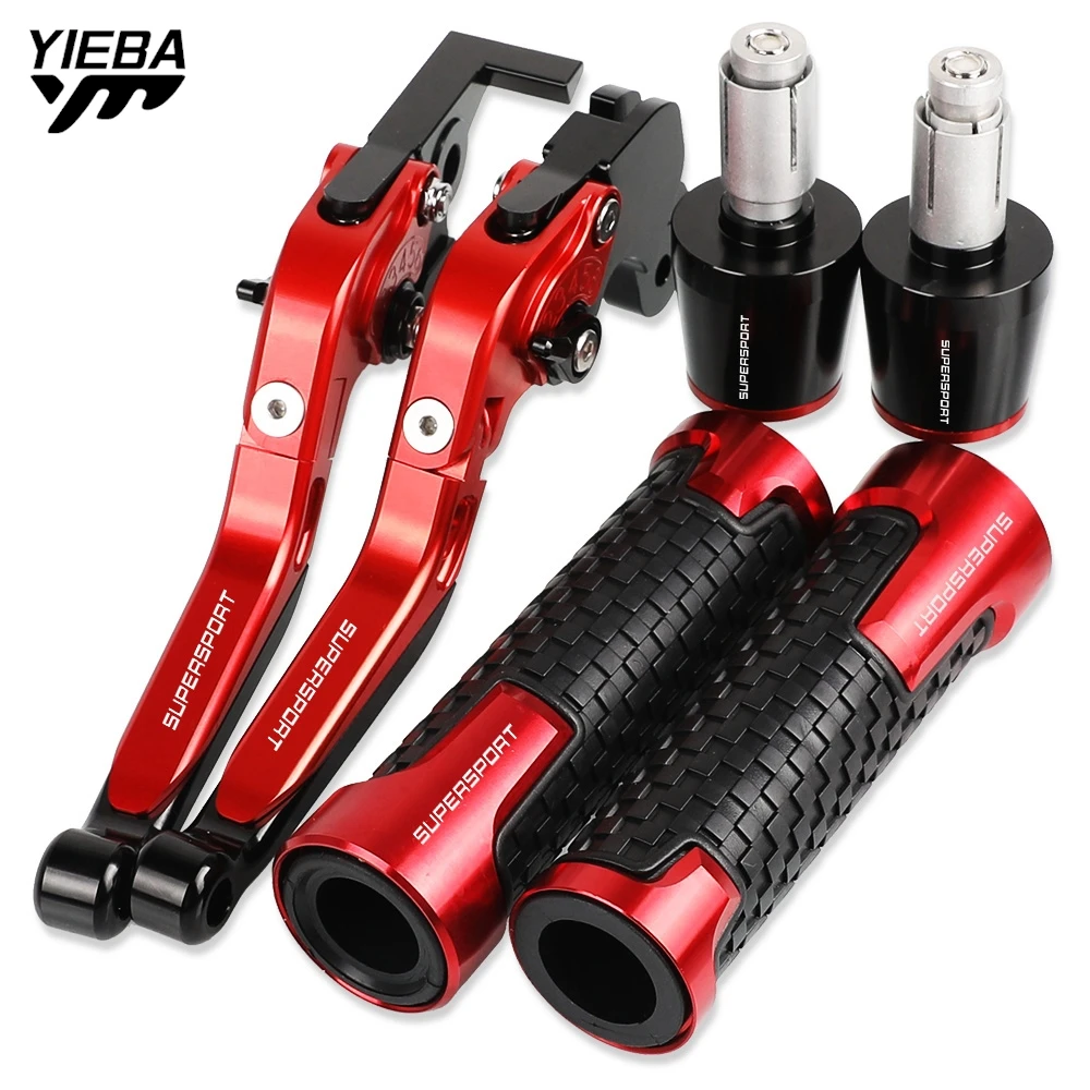 

800 Supersport Motorcycle Aluminum Brake Clutch Levers Handlebar Hand Grips ends For DUCATI 800 Supersport 2003