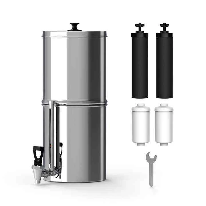 2.25/2.9 Gallon Water Purifier NSF42/53  Reduces PFOA/PFOS & VOC Stainless Steel Tank with Carbon Block Filter Cartridge