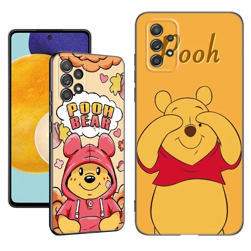 Honey The Pooh Bear Phone Case For Samsung A13 A22 A24 A32 A23 A25 A34 A35 A52S A53 A54 A55 A73 A12 A14 A15 A31 A33 A50 A51 A72