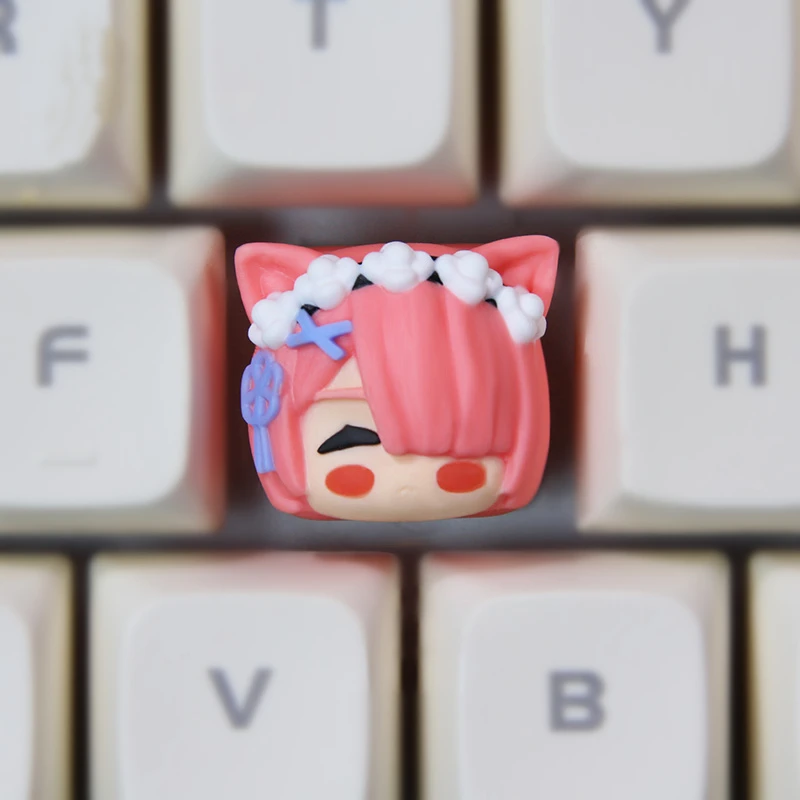 

Resin Keycap Anime Theme Individuality Key Cap Cherry Profile R4 Customized Keycap Cute mechanical keyboard keycap