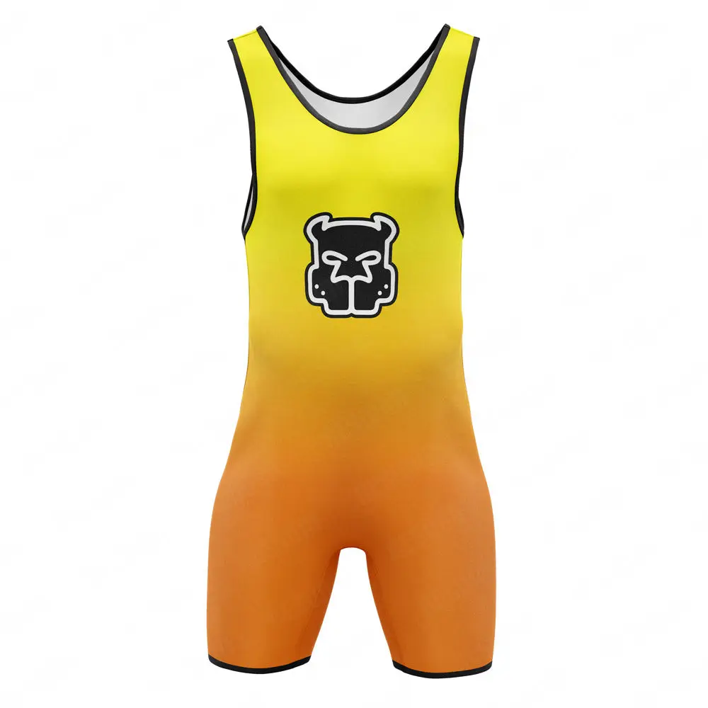 New Wrestling Singlet Bodysuit Men\'s Leotard Outfit Underwear Gym One Piece Sleeveless Triathlon Coverall Powerlifting Skinsuit