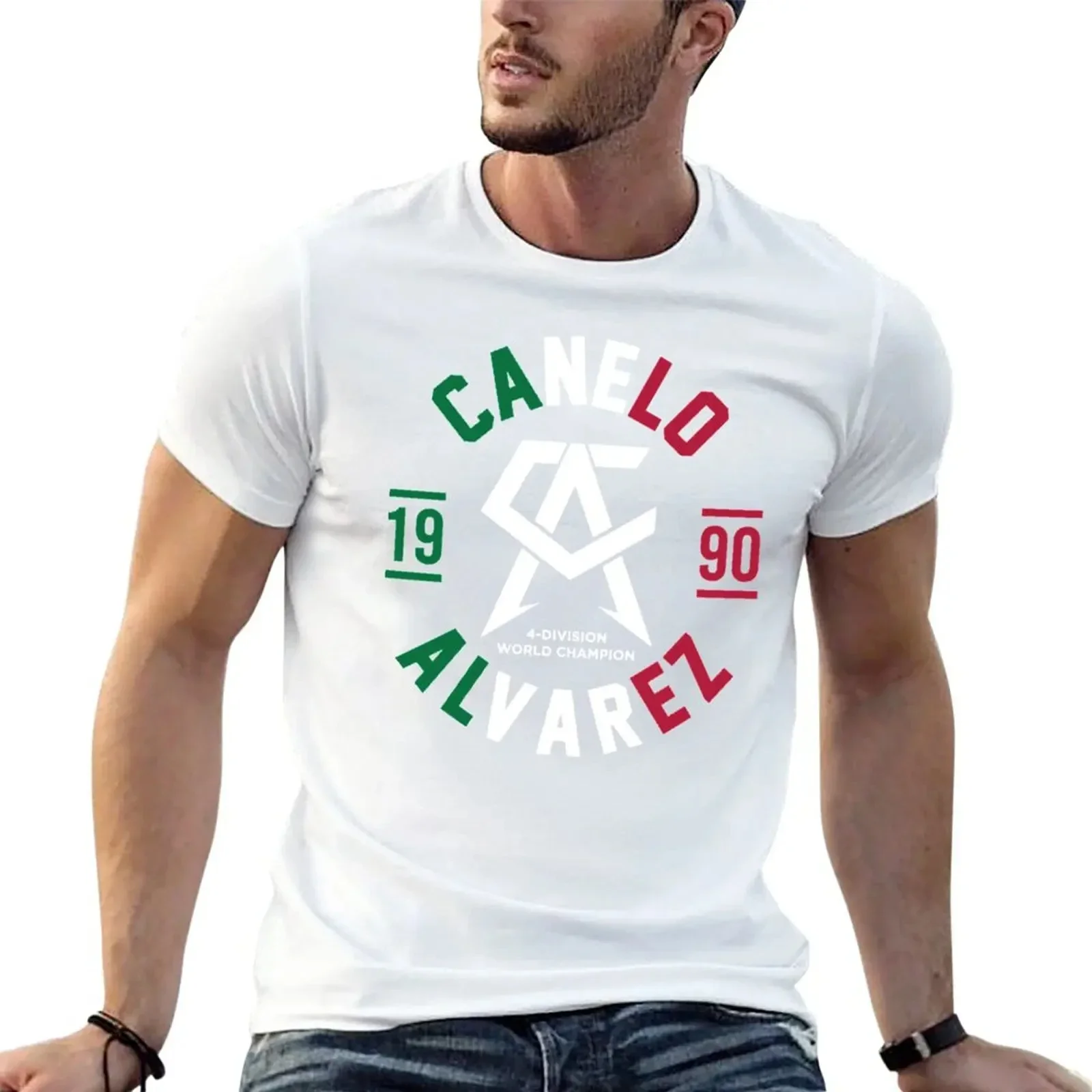 Mexico Boxing CanmirAlvarez 1990 Logo Printed T-shirt Summer Short Sleeve Casual Round Neck Non-gender Clothing