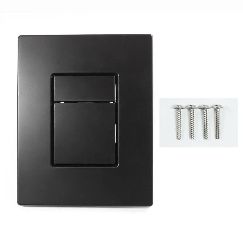 Dual Flush Push Button Plate in Black Compatible with Grohe SKATE COSMOPOLITAN 38966KF0 Toilet Accessory accessories
