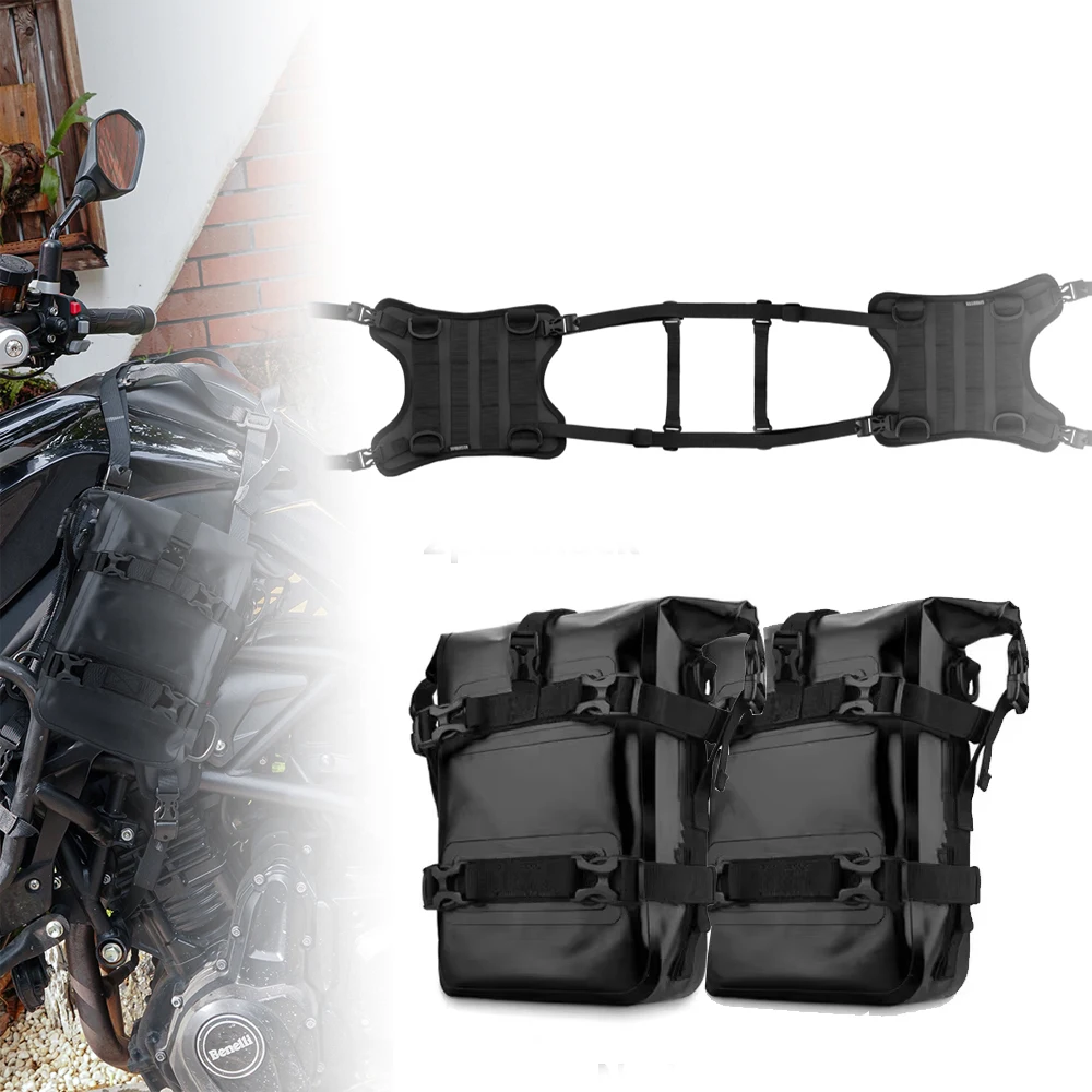 

Motorcycle Tank Bag Side Hanging System Motor Tank Side Bag Base Outdoor Travel Motorbike Accessory Bumper Frame Crash Bars Bag