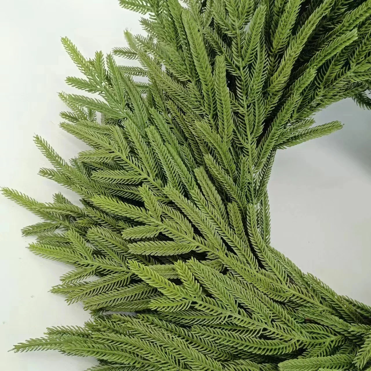 2023Norfolk pine wreaths for Christmas decoration Touch soft plant