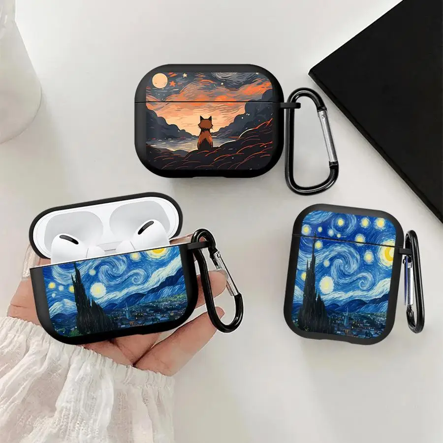 Artistic Aesthetic Patterns Case For Airpods 4 Pro3 Pro2 2 Pro 1 3 Earphone Cases Cover