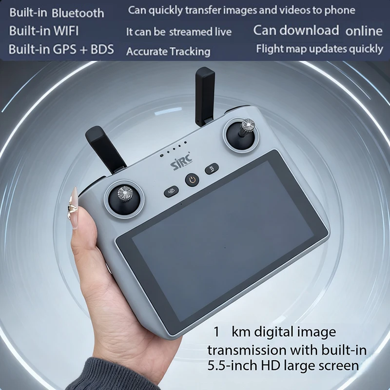 รีโมทคอนโทรลโดรน SJRC F11 S3 XR พร้อมหน้าจอ กล้อง 4K HD ระบบกันสั่น 3 แกน EIS GPS 5G WiFi โดรนบังคับพับได้แบบไร้แปรงถ่าน ของเล่นควอดคอปเตอร์