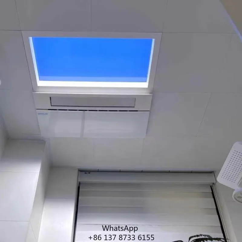Indoor Roof Blue Sky Led Panel Lighting Fixture Artificial Skylight Virtual Daylight Ceiling Panel