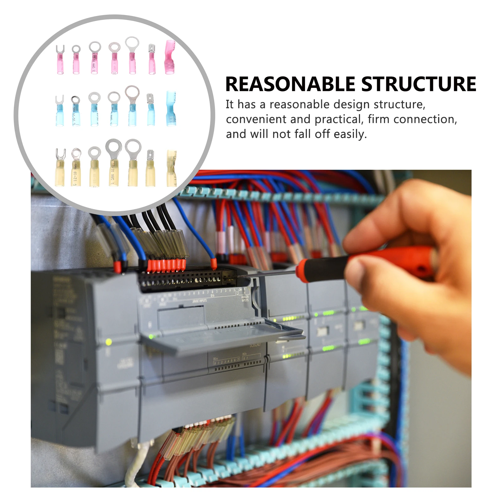 

280pcs Heat Shrink Wire Terminals Insulated Waterproof Connectors Crimp Cable Terminal Vibration Resistant Wide