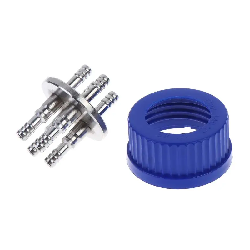 GL45 Fermentation Tank Feed Cap High Temperature Resistant Stainless Steel Sealing Cover for Lab Biological Fermentation view 5