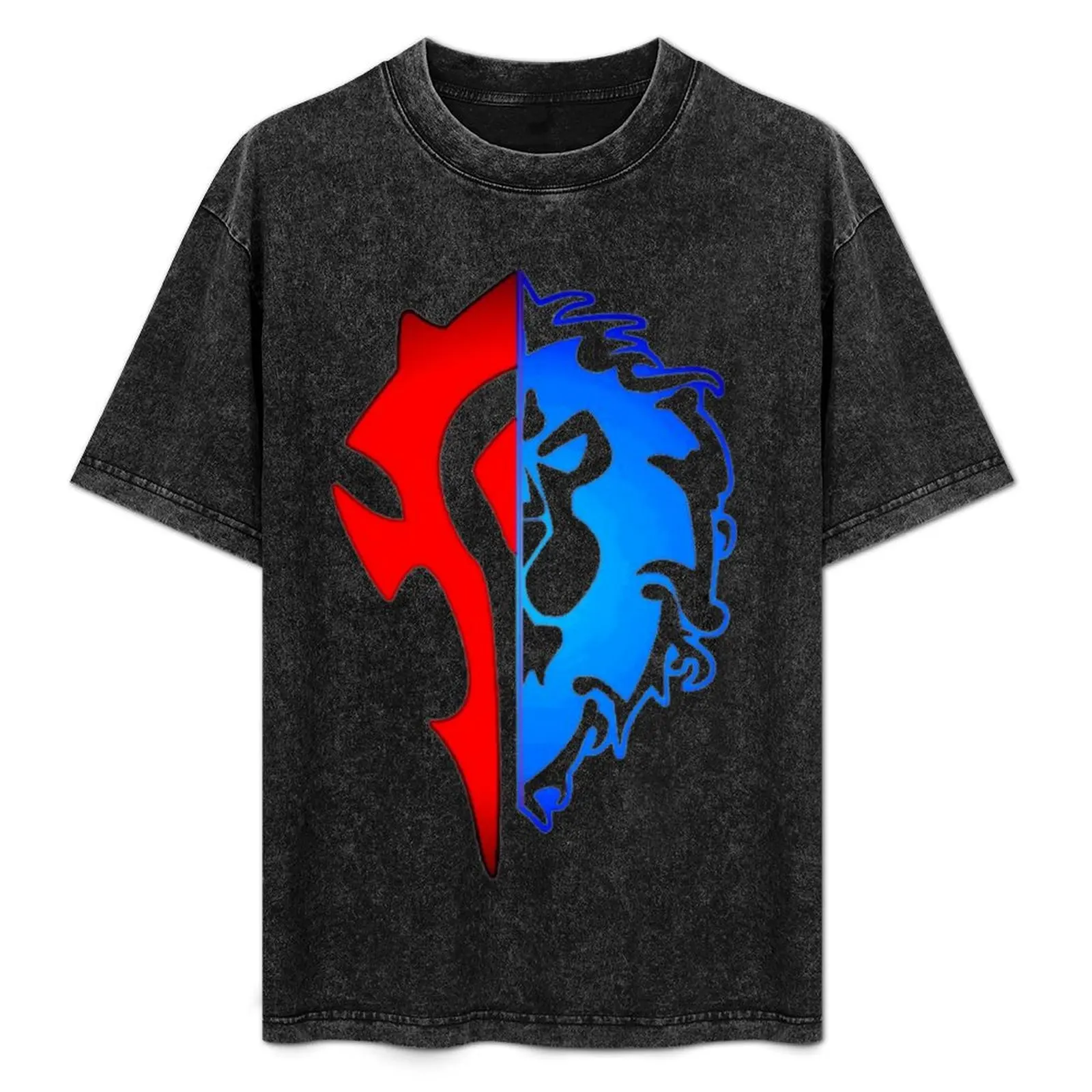 

7619 Combined Alliance-Horde logo from the game World of warcraft - WoW- T-Shirt designer shirts affliction shirts mens t shirt