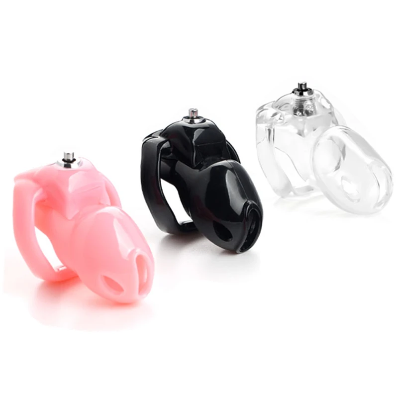 Holy Trainer V5 Resin Click&Lock Chastity Cage Male Cock Cage 4Size Penis Ring Adult Urethral Lock Bondage Belt Sex Toys Genuine