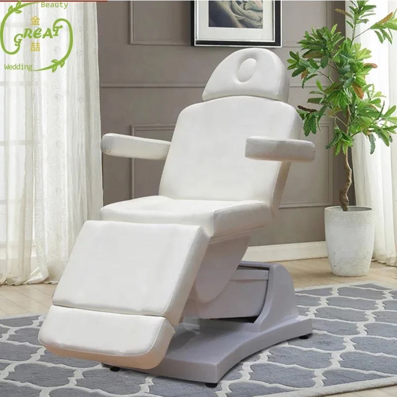 Korea Electric Facial Leather Modern Mattress Hospital Vibration Stone Adjustable Base Thermal Multifunctional With Massage Bed