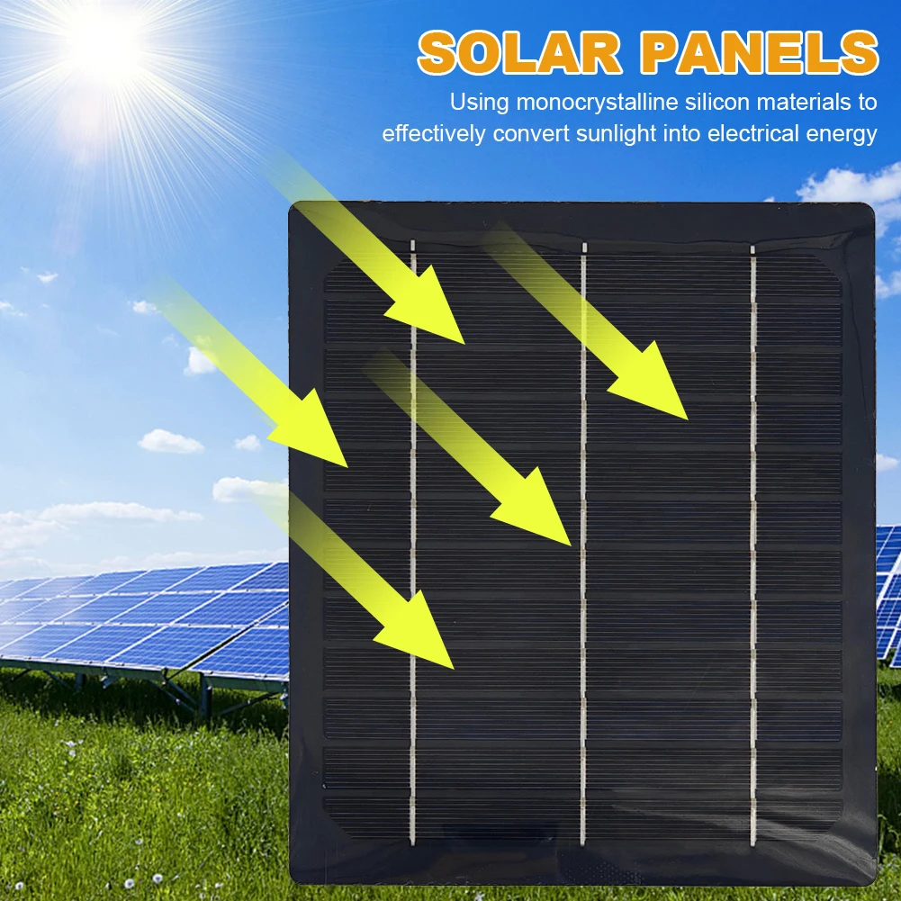 Solar Panel Fan Portable Solar Fan with USB Solar Powered Camping Fan Outdoor Fan for Picnic Barbecue Fishing Travel