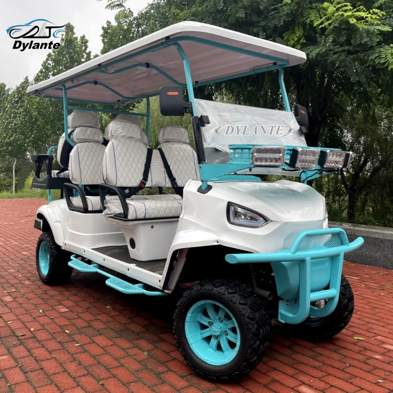 2025 New Upgrade Electric Golf Cart 48V & 60V Off-Road Hunting Car Suitable for Airport Golf Course Farm Resort Shooting Range