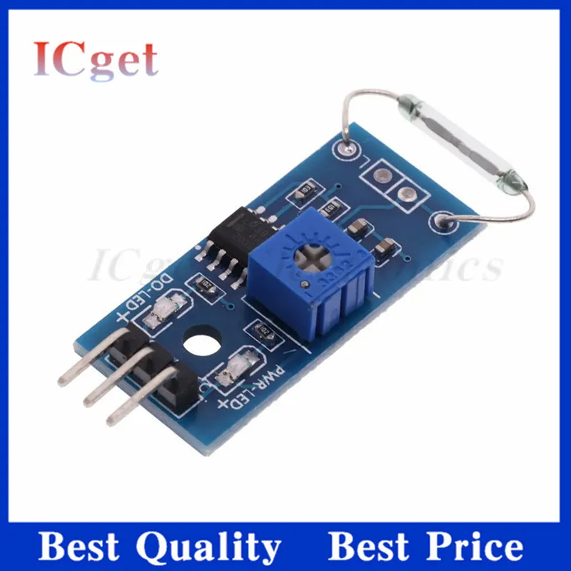 1/5pcs Reed Sensor Modul Magnetron Modul Reed Schalter Mag switch für Arduino DIY Kit