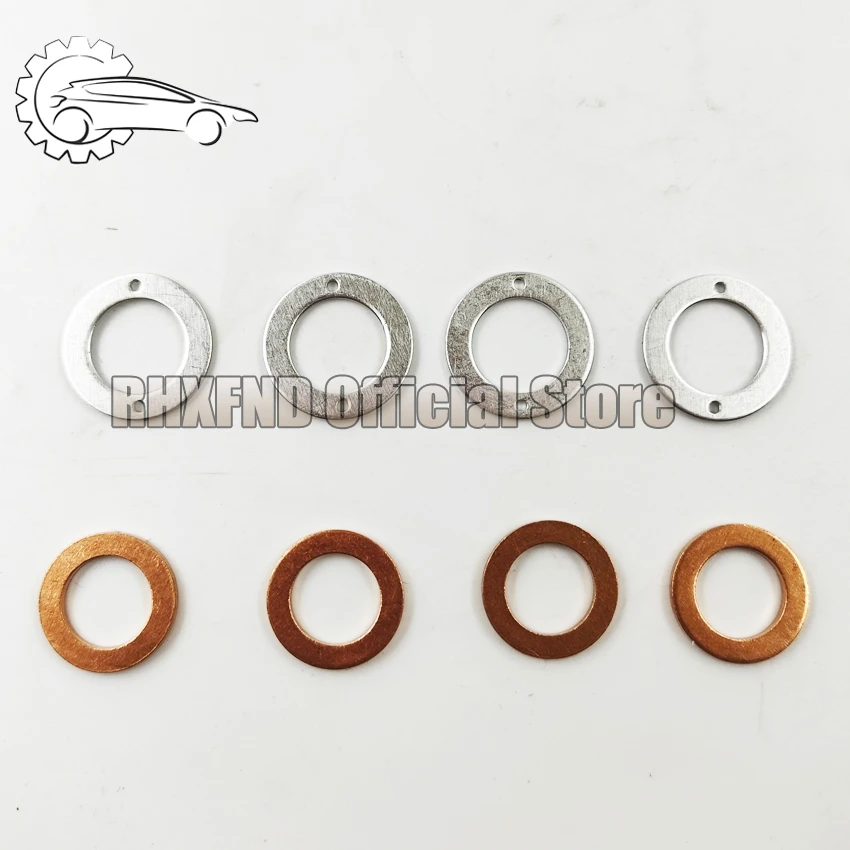 4 + 4 brandstofinjectorpakkingen geschikt voor Toyota, Nissan, Mitsubishi Motors 2-gat 4D56 4M40 TD27 TD42 2C 3C 2L 3L 1HZ 1HD 23600-69125