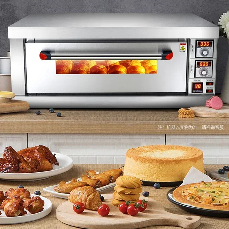 3.2KW Commercial Baking เตาอบไฟฟ้าขนาดใหญ่ความจุปลาย่างมันเทศพิซซ่าเตาอบเค้กเตาอบอัตโนมัติขนาดใหญ่