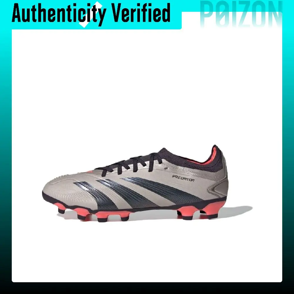 Adidas PREDATOR PRO Soccer Shoes Men's Low Top Silver/Black IF6370
