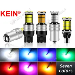 KEIN 2x T15 W16W P21W 1156 1157 Led Bulb BA15S S25 BAY15D T20 7440 7443 W21W 45SMD Car Light Turn Signal Tail Reverse Brake Lamp