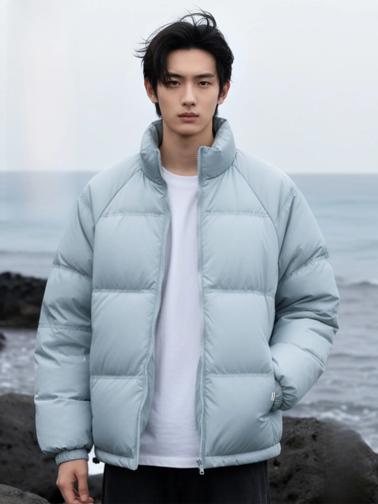 

Утепленная зимняя куртка M Du с воротником-стойкой, на молнии, с длинными рукавами, утолщенная, для защиты от холода