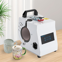 Portable Mini Mug Press Machine for 11-15 oz Cylindrical Mugs Ceramic Mugs Glass Mugsand Metal Mugs 220V 300W