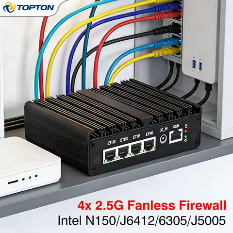 X2E Intel N150 4x 2.5G Fanless Mini PC Firewall Router, X2G Celeron J6412/6305/J5005, pfSense OPNsense Industrial Mini Computer
