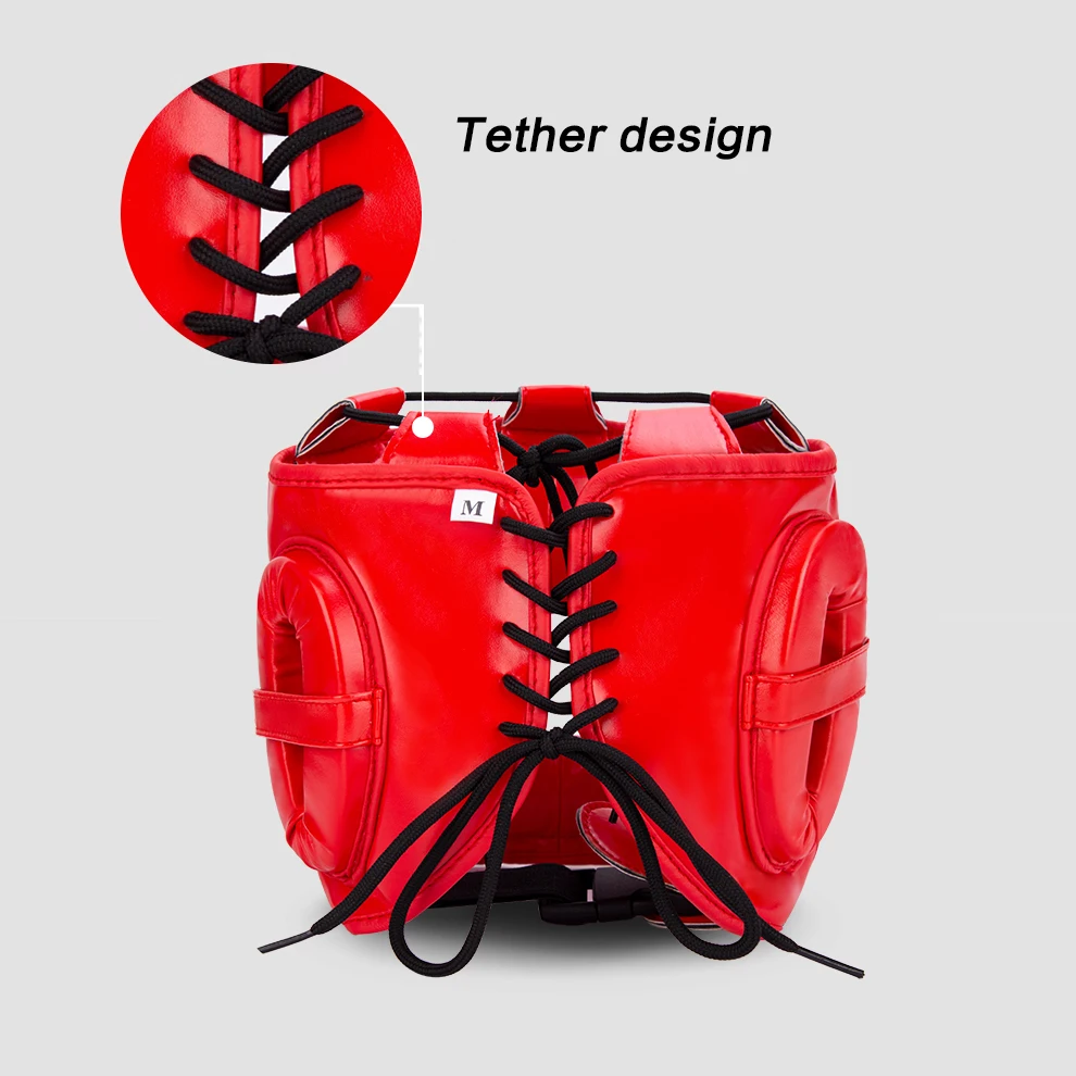 Full-Covered Thickened Boxing Helmet Men Women Adult Karate Muay Thai Training Head Protector Gym Equipment Taekwondo Head Guard